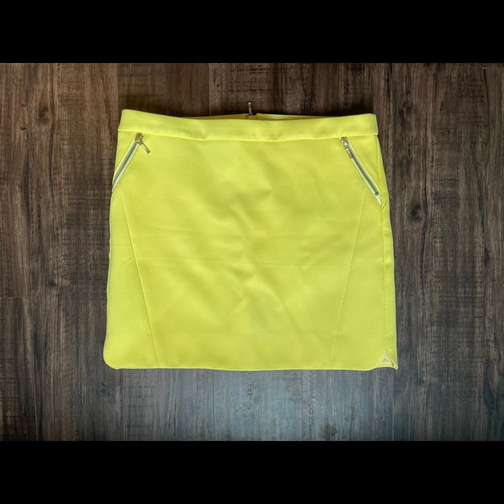 J. Crew bright yellow skirt